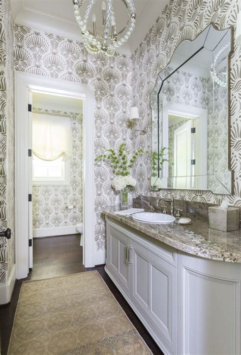 chanel inspired powder room|half bathroom powder room.